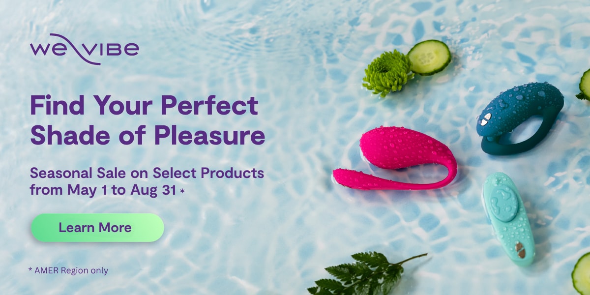 Find your perfect shade of pleasue We-Vibe Spring Sale